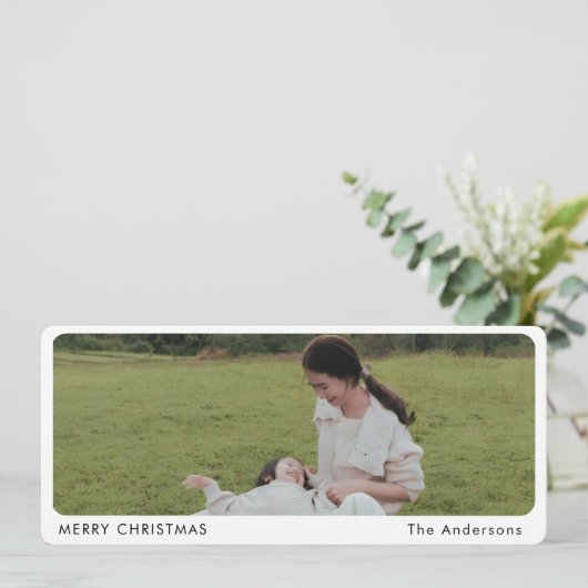 "Moderne Minimalistische Panoramische Kerstfoto (Staand voorkant)