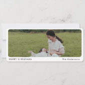 "Moderne Minimalistische Panoramische Kerstfoto (Voorkant)