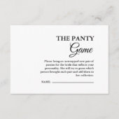 Moderne Minimalistische Panty Vrijgezellenfeest Ga Informatiekaartje (Voorkant)