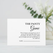 Moderne Minimalistische Panty Vrijgezellenfeest Ga Informatiekaartje (Staand voorkant)