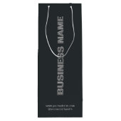 Moderne Minimalistische Papieren Wijnzak Met Bedri Wijn Cadeautas (Achterkant)