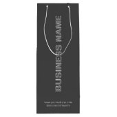 Moderne Minimalistische Papieren Wijnzak Met Bedri Wijn Cadeautas (Achterkant)