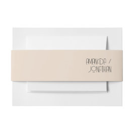 Moderne minimalistische pasteiband uitnodigingen wikkel