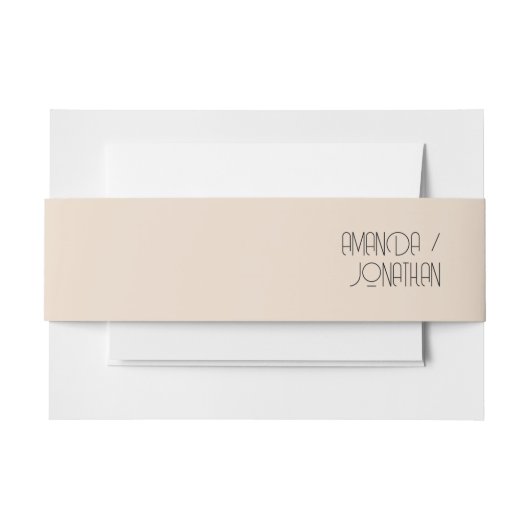 Moderne minimalistische pasteiband uitnodigingen wikkel (Voorkant Voorbeeld)