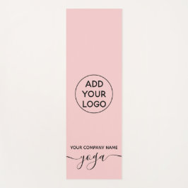 Moderne minimalistische pastel blush roze yoga log yogamat