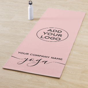 Moderne minimalistische pastel blush roze yoga log yogamat