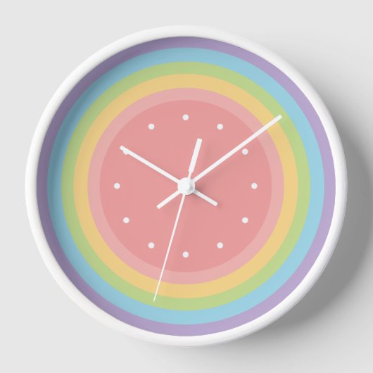 Moderne minimalistische pastel regenboog (Voorkant)
