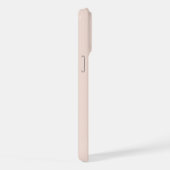 Moderne Minimalistische Pastelroze en Koperen Mono iPhone Hoesje (Rechterkant)