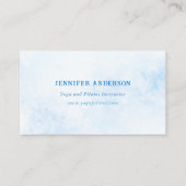 Moderne, minimalistische, persoonlijke blauwe Wate Visitekaartje (Voorkant)