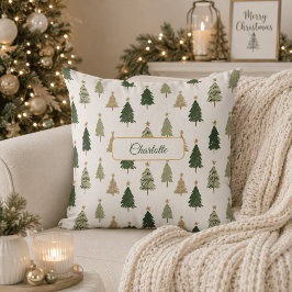 Moderne Minimalistische Persoonlijke Kerstkussen Kussen