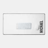 Moderne minimalistische persoonlijke naam bureaumat (Keyboard & Muis)
