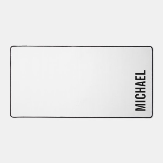 Moderne minimalistische persoonlijke naam bureaumat (Voorkant)
