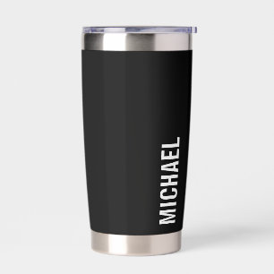 Moderne minimalistische persoonlijke naam geïsoleerde drinkbeker