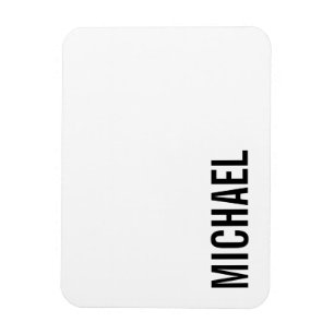 Moderne minimalistische persoonlijke naam magneet