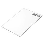 Moderne minimalistische persoonlijke naam notitieblok (Schuin)