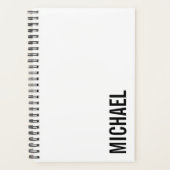 Moderne minimalistische persoonlijke naam planner (Voorkant)