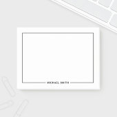 Moderne minimalistische persoonlijke naam post-it® notes