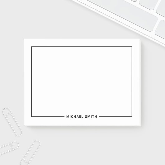 Moderne minimalistische persoonlijke naam post-it® notes