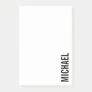 Moderne minimalistische persoonlijke naam post-it® notes