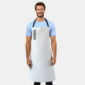 Moderne minimalistische persoonlijke naam schort (Gedragen)