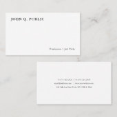 Moderne, minimalistische persoonlijke Sjabloon Visitekaartje (Voorkant / Achterkant)