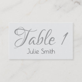 Moderne Minimalistische Plaatskaart voor Trouwfees Plaatskaartje