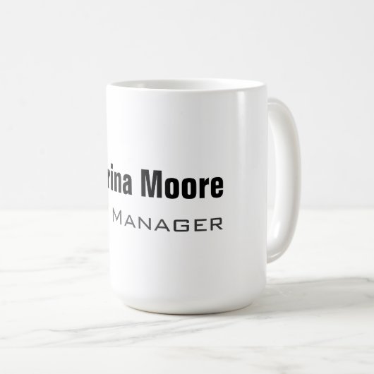 Moderne minimalistische Plain Professional Koffiemok (Voorkant rechts)