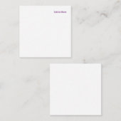 Moderne minimalistische Plain Professional Notitiekaartje (Voorkant / Achterkant)