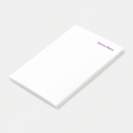 Moderne minimalistische Plain Professional Post-it® Notes (Schuin)
