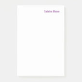 Moderne minimalistische Plain Professional Post-it® Notes (Voorkant)