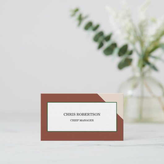 Moderne minimalistische platenpremie visitekaartje (Staand voorkant)