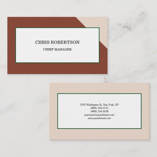 Moderne minimalistische platenpremie visitekaartje (Voorkant / Achterkant)