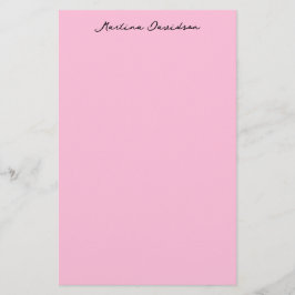 Moderne minimalistische platte roze creatieve kall briefpapier