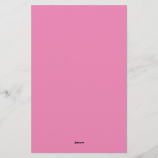 Moderne minimalistische platte roze creatieve kall briefpapier (Achterkant)