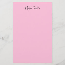 Moderne minimalistische platte roze creatieve kall briefpapier