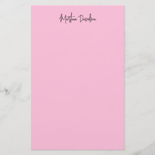 Moderne minimalistische platte roze creatieve kall briefpapier
