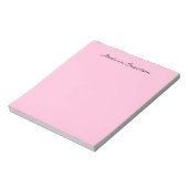 Moderne minimalistische platte roze creatieve kall notitieblok (Linkerzijde)