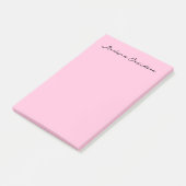 Moderne minimalistische platte roze creatieve kall post-it® notes (Schuin)
