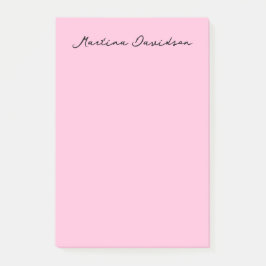 Moderne minimalistische platte roze creatieve kall post-it® notes