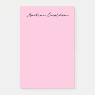 Moderne minimalistische platte roze creatieve kall post-it® notes