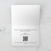 Moderne minimalistische pretkerst 2-fotokaart kaart (Binnen)