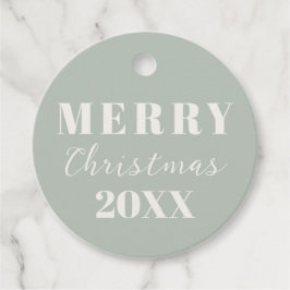 Moderne Minimalistische Prettig Kerstmis Zachte Gr Bedankjes Labels