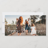 Moderne Minimalistische Prettige Feestdagen Famili Feestdagenkaart (Voorkant)