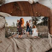 Moderne Minimalistische Prettige Feestdagen Famili Feestdagenkaart