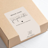 Moderne minimalistische product verpakking doos ve etiket