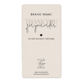 Moderne minimalistische product verpakking doos ve etiket (Voorkant)