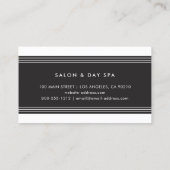 Moderne, minimalistische Professional Black en Whi Visitekaartje (Achterkant)