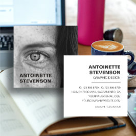 Moderne minimalistische professional vierkante visitekaartje