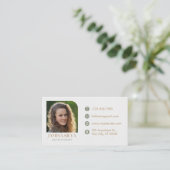 Moderne minimalistische professional visitekaartje (Staand voorkant)