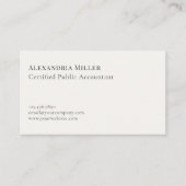 Moderne minimalistische professional visitekaartje (Voorkant)